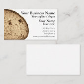 Crusty Brown Bread Loaf Baker Bread Shop Visitekaartje (Voorkant / Achterkant)