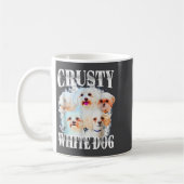 Crusty White Dog Funny For Men Women  Koffiemok (Links)