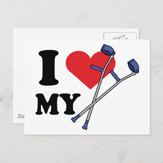Crutch Love Briefkaart (Voorkant / Achterkant)
