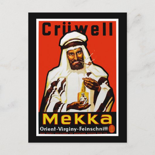 Cruwell Mekka Tobacco Briefkaart (Voorkant)