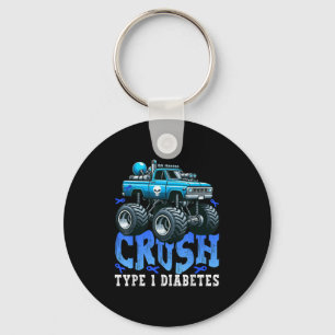Cruype 1 Diabetes Awareness T1d Diabetisch Monster Sleutelhanger