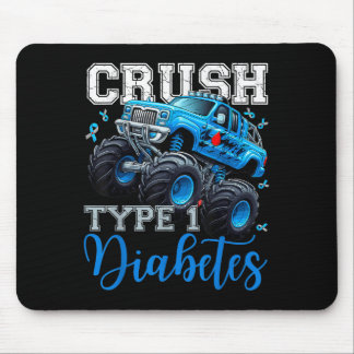 Cruype 1 Diabetes Awareness Warrior Monster Truck Muismat