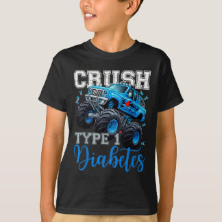 Cruype 1 Diabetes Awareness Warrior Monster Truck T-shirt