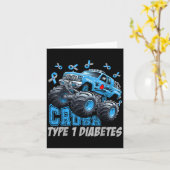 Cruype 1 Diabetes Bewustzijn T1d Warrior Monster T Kaart (Gele Bloem)