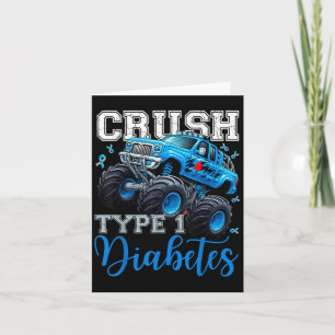 Cruype 1 Diabetes Bewustzijn Warrior Monster Truck Kaart