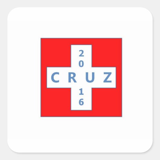 CRUZ2016 campagne sticker (Voorkant)