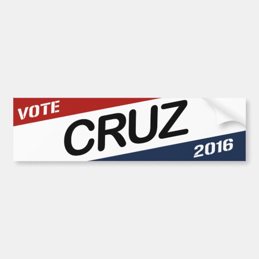 Cruz 2016 Diagonal Campaign Bumpersticker -.png (Voorkant)