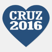 CRUZ 2016 HART STICKER (Voorkant)