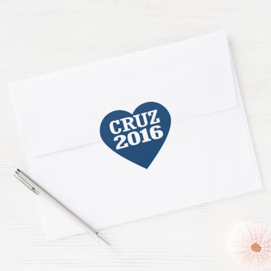 CRUZ 2016 HART STICKER (Envelop)