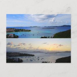 Cruz Bay Collage, St. John, U.S.V.I. Briefkaart