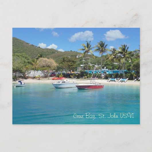 Cruz Bay, St. John USVI Briefkaart (Voorkant)