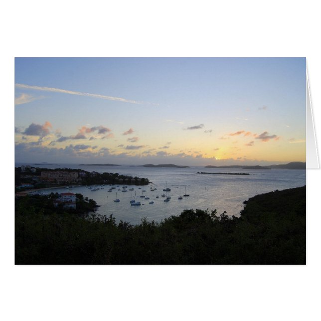 Cruz Bay Sunset, St. John, VS.V.I. (Voorkant Horizontaal)