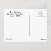 Cruz de Marta Briefkaart (Achterkant)