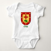 Cruz Family Shield Baby Creeper Romper (Voorkant)