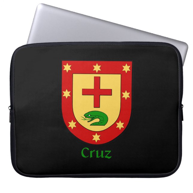 Cruz Family Shield Electronics Bag Laptop Sleeve (Voorkant)