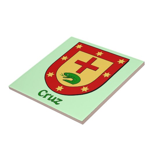 Cruz Family Shield Tegeltje (Zijkant)