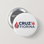Cruz Fiorina '16 Logo Ronde Button 5,7 Cm (Voorkant /achterkant)