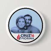 Cruz Fiorina '16 Ronde Button 7,6 Cm (Voorkant)