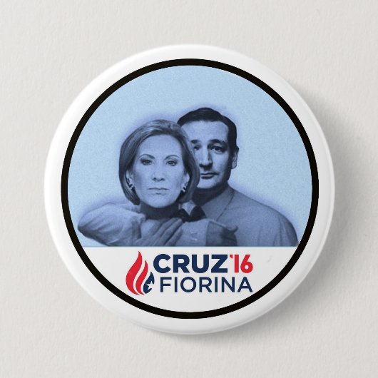 Cruz Fiorina '16 Ronde Button 7,6 Cm (Voorkant)
