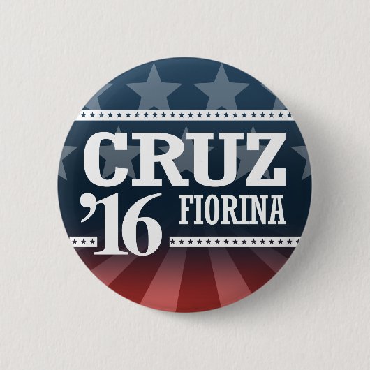 CRUZ FIORINA 2016 RONDE BUTTON 5,7 CM (Voorkant)