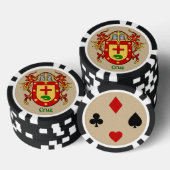 Cruz Heraldic Arms Poker Chips (Opstapeling)