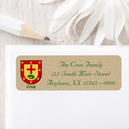 Cruz Heraldic Shield Etiket (Insitu)