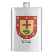 Cruz Heraldic Shield Heupfles (Voorkant)