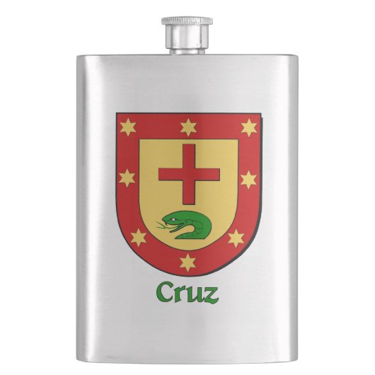 Cruz Heraldic Shield Heupfles (Voorkant)