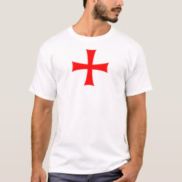 Cruz pátea côncava vermelha tipo templária 1 t-shirt