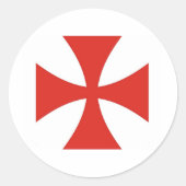 Cruz Patea Ronde Sticker (Voorkant)