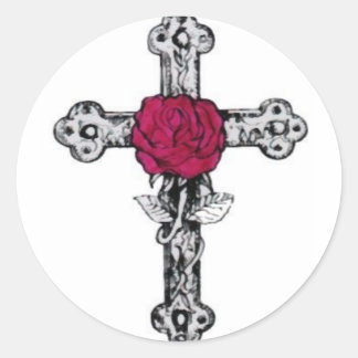 Cruz Rosacruz Ronde Sticker