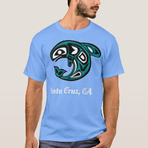 Cruz Santa CA Native American Tribal Orca Killer W T-shirt