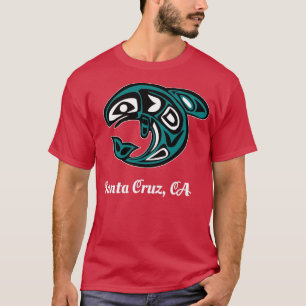 Cruz Santa CA Native American Tribal Orca Killer W T-shirt
