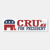 Cruz voor President 2016 Elephant Bumper -.png Bumpersticker (Voorkant)