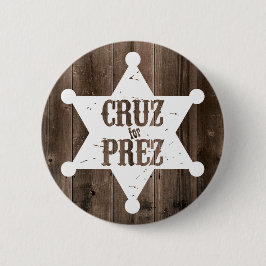 Cruz voor Prez Star - Ted Cruz voor President Ronde Button 5,7 Cm
