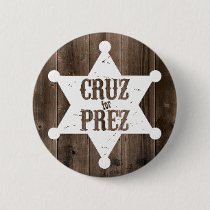 Cruz voor Prez Star - Ted Cruz voor President Ronde Button 5,7 Cm