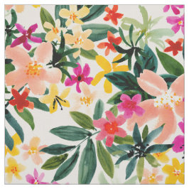 CRUZIFIED Colorful Tropical Palm Floral Stof