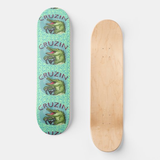 Cruzin Alligator Skateboard (Voorkant)