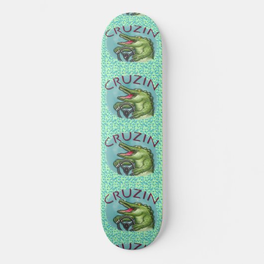 Cruzin Alligator Skateboard (Voorkant)
