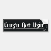 Cruzin' Not Uzin' AA/NA slogan bumper sticker (Voorkant)