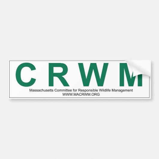 CRWM-Bumpersticker Bumpersticker (Voorkant)