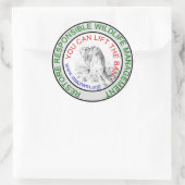 CRWM Hef het verbod op! Ronde Sticker (Tas)