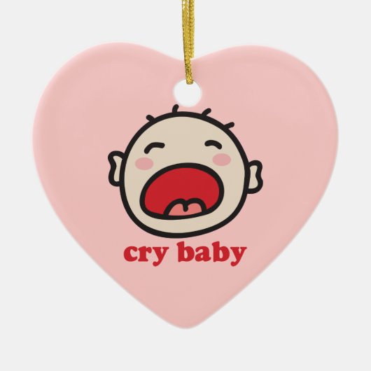 Cry Baby Keramisch Ornament (Voorkant)