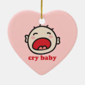 Cry Baby Keramisch Ornament (Achterkant)
