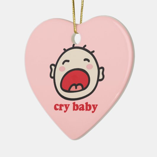 Cry Baby Keramisch Ornament (Links)