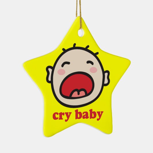 Cry Baby Keramisch Ornament (Rechts)