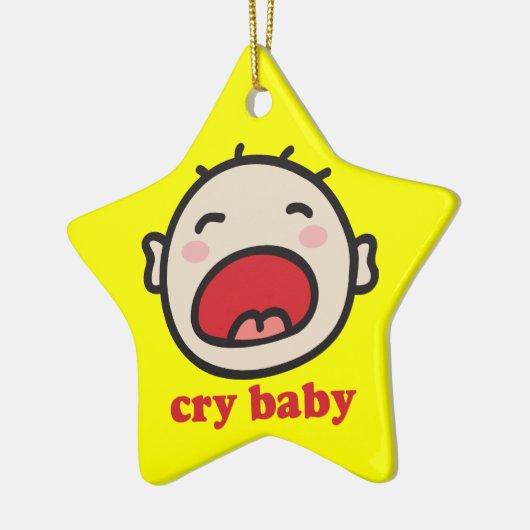 Cry Baby Keramisch Ornament (Links)
