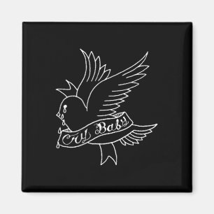 Cry Baby Tattoo Esthetische Crybaby Bird Magneet