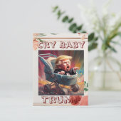 Cry Baby Trump Briefkaart (Staand voorkant)