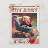 Cry Baby Trump Briefkaart (Voorkant)